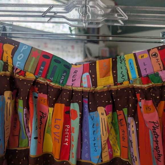 Like NEW Modcloth Literary Flirt A-Line Skirt - M - Picture 5 of 8